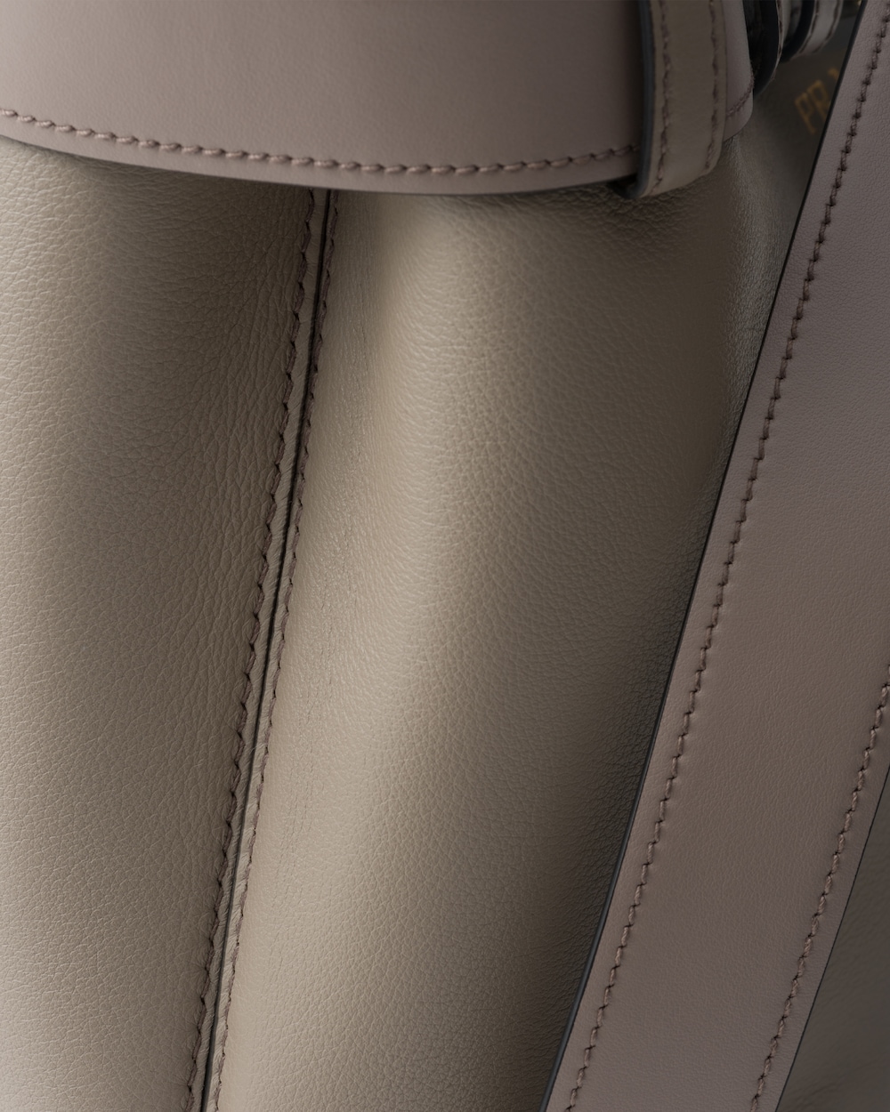 Prada Buckle Small Leather Handbag With Belt - Image 5